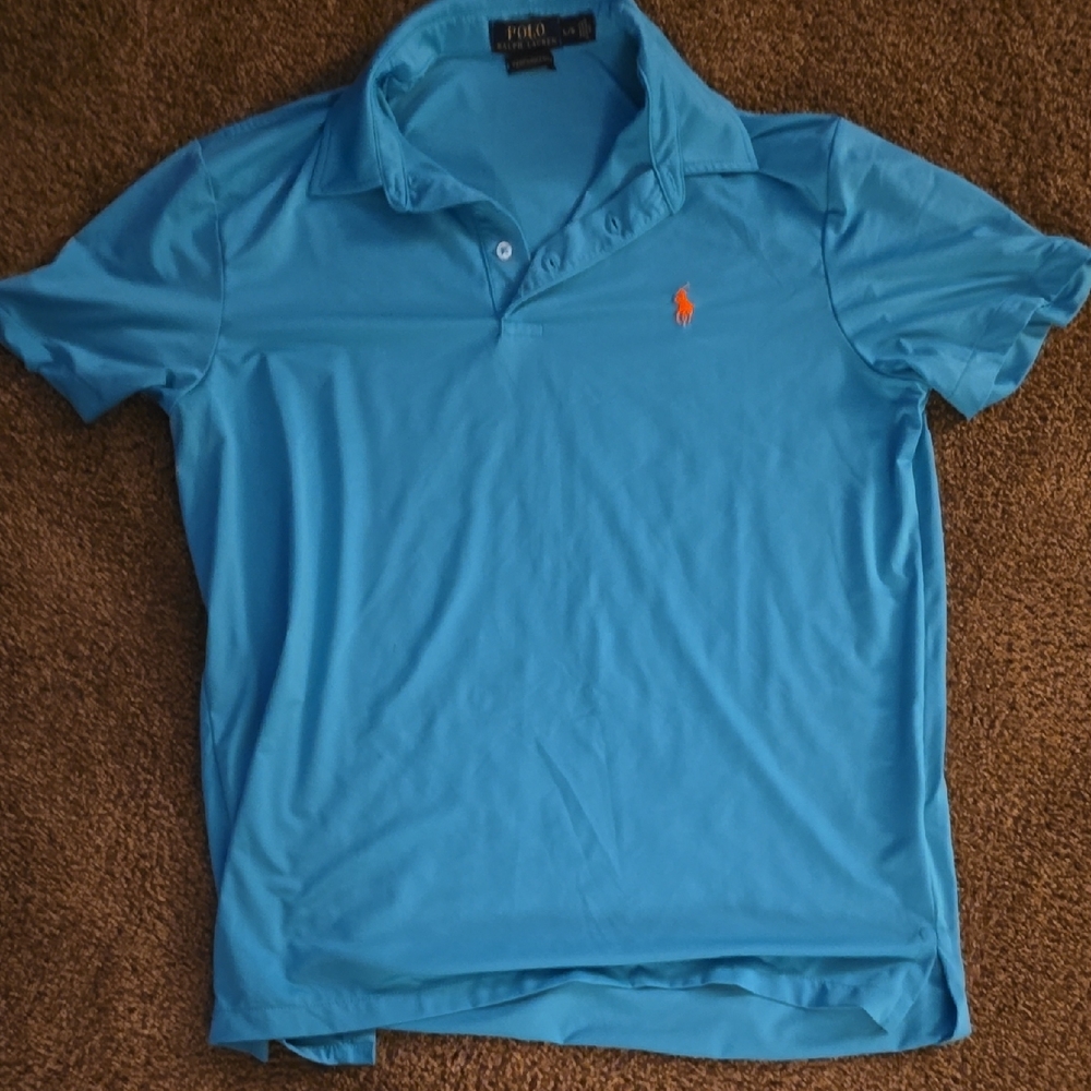 Polo by Ralph Lauren Blue Performance Men's Polo Shirt